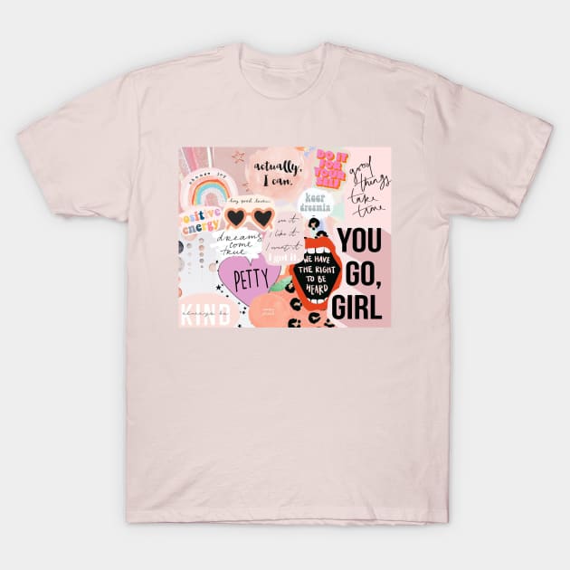 Girl Power Collage T-Shirt by doodlesbydani